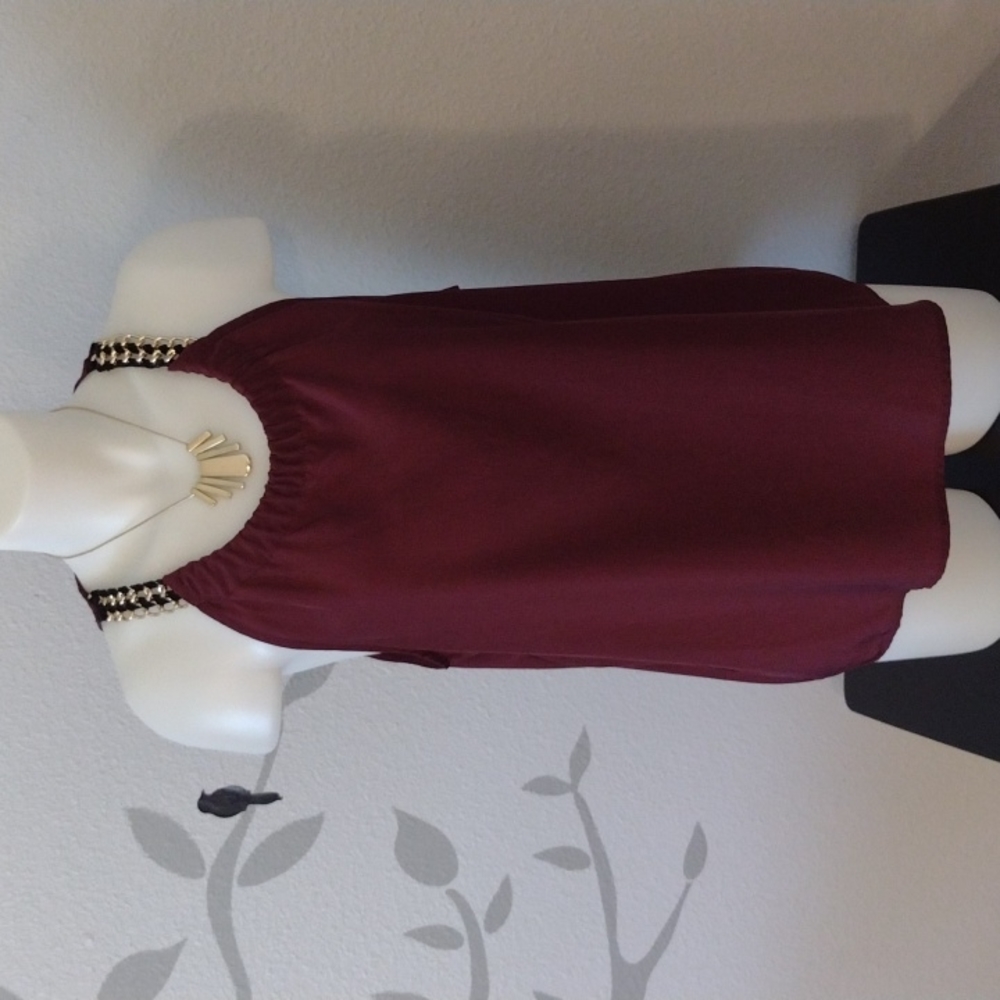 41 Hawthorn Burgundy Tank Style Blouse/Top